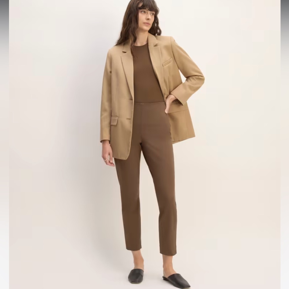 NWT Everlane The Bi-Stretch Work Pant Cocoa Size 8